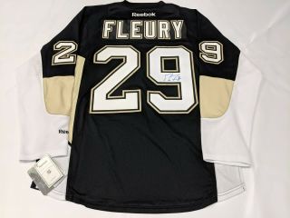 Marc - Andre Fleury Pittsburgh Penguins Autographed Jersey Reebok