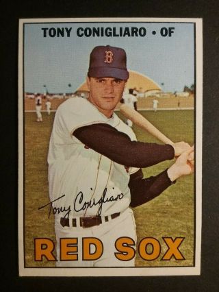 1967 Topps Baseball 280 Tony Conigliaro Red Sox Ex - Mt,