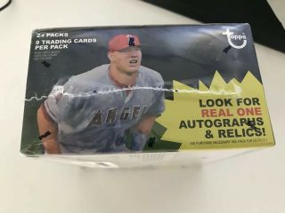 2019 TOPPS Heritage Baseball Retail Box 24 Packs 2