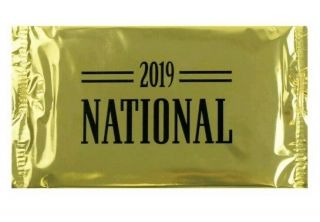 2019 Panini National Sports Convention Vip Exclusive Gold Pack Nscc - Good Luck