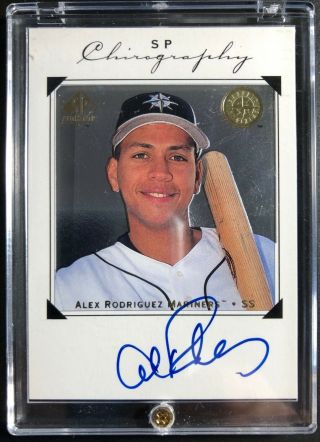 Alex Rodriguez 1998 Upper Deck Ud Sp Authentic Chirography Auto Signature Card