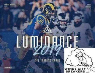 Baltimore Ravens 2019 Panini Luminance Football 12 - Box Full Case Break 1