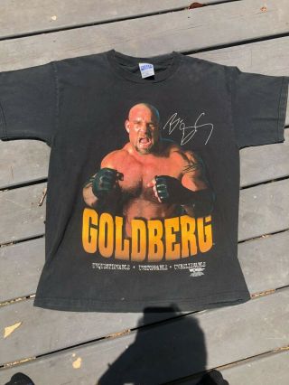 Wcw 1998 Rare Vintage Goldberg T - Shirt Large