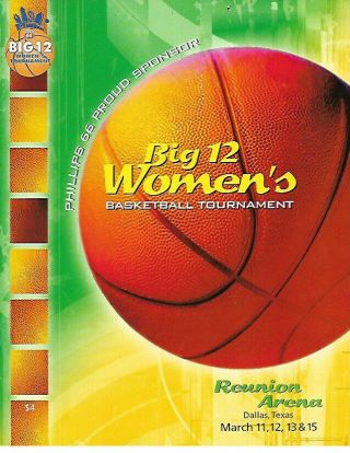 2003 Big 12 Conference Womens Basketball Tournament Program
