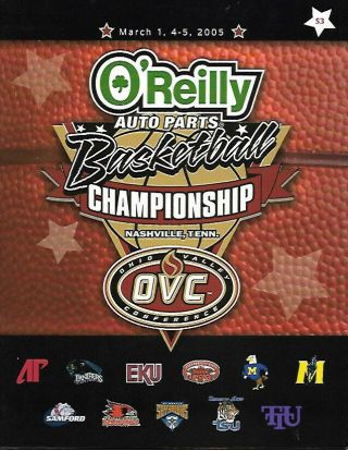 2005 Ohio Valley Conference Basketball Tournament Program