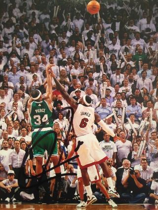 Paul Pierce Signed Autographed 11x14 Boston Celtics Photo Psa Dna Certified Nba