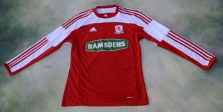 Adidas Middlesbrough Soccer Long Sleeve Jersey Size M.