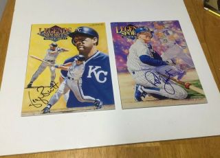 Royals George Brett & Brewers Robin Yount Autographed Signed Legends Magazines