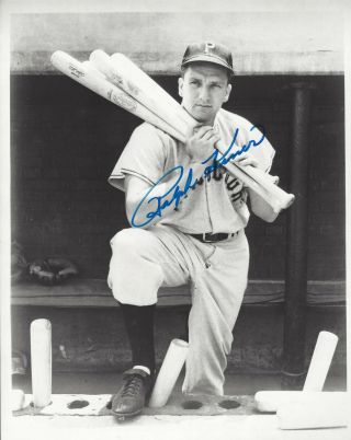 Pittsburgh Pirates Ralph Kiner Autographed 8x10 Vintage Photo