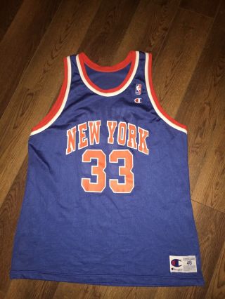 Patrick Ewing York Knicks Vintage Champion Jersey Men 