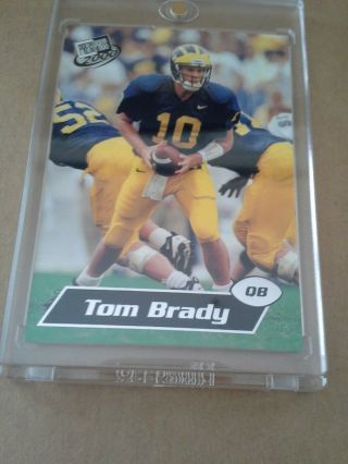 2000 Press Pass Tom Brady Silver Zone Rookie Card 37 4