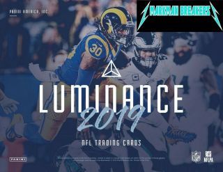Seattle Seahawks 2019 Luminance Football 12 - Box Case 1break 1 Markman