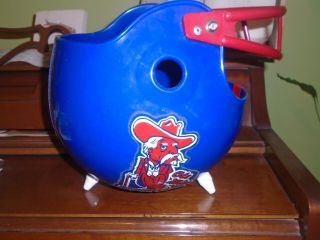 Vintage Ole Miss Rebels Football Helmet Chip Bowl - Awesome
