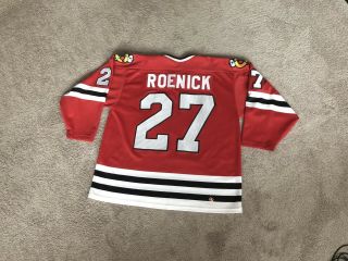 VINTAGE ROENICK CHICAGO BLACKHAWKS CCM Red NHL Hockey Jersey SEWN Size XL 3