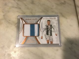Cristiano Ronaldo 2019 Immaculate Match Worn Patch Relic 14/15 Juventus