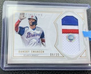 2019 Topps Definitive Dansby Swanson Braves Game 3 - Color Patch /35