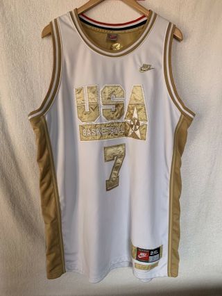 Larry Bird 1992 Retro Olympic Dream Team Authentic Basketball Jersey 2xl Nike