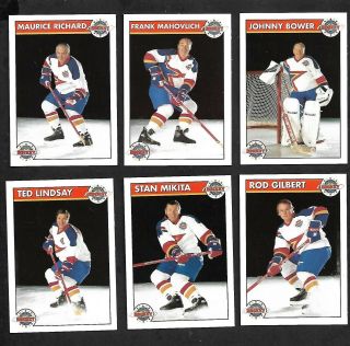 1992 - 93 Zellers Masters Of Hockey Complete Set Of 6: Richard,  Bower,  Mikita,