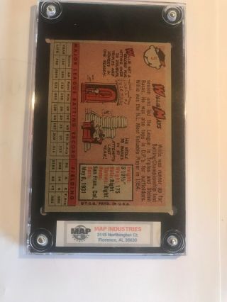 1958 Topps Willie Mays San Francisco Giants 5 Baseball Card 6