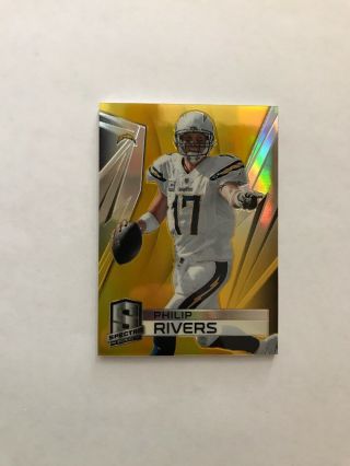 2014 Panini Spectra Prizms Gold 13 Philip Rivers D 19/25 Chargers