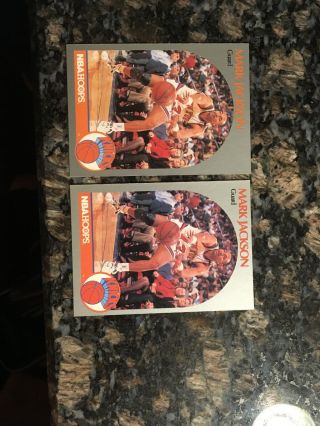 Wow (2) 1990 - 91 Hoops 205 Mark Jackson Melendez Brothers Knicks