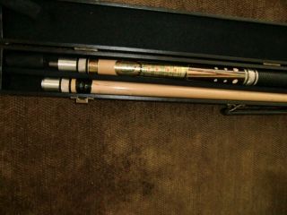 Mosconi Pool Cue & Autographed Case