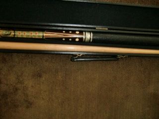 Mosconi Pool Cue & Autographed Case 2