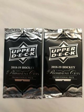 Two (2) 2019 Upper Deck Ud National Convention Black Redemption Packs