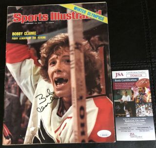 Bobby Clarke Autographed Jsa Authenticated Flyers 2/23/76 Sports Illustrated