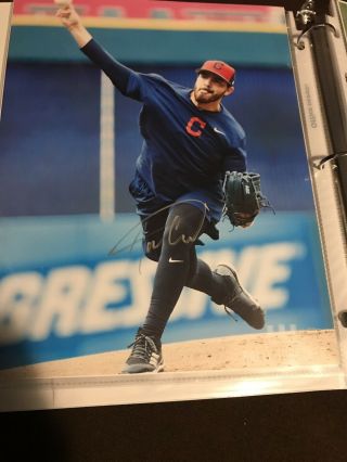 Aaron Civale Signed Photo Cleveland Indians Rookie Sensation 8.  5x11