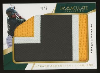 2018 Immaculate Jersey Number Lazaro Armenteros A 