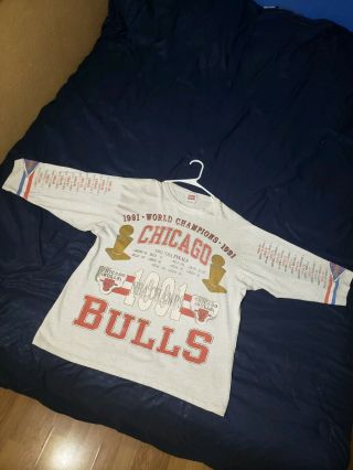Rare Vintage Chicago Bulls 91 