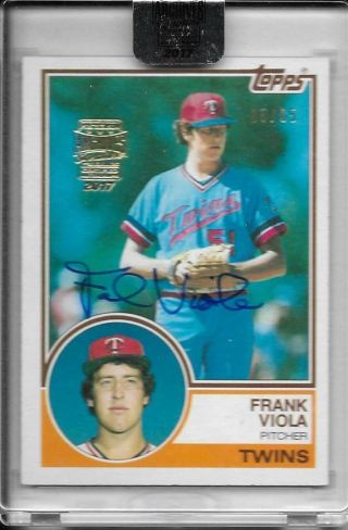 2017 Topps Archives (1983 Rookie) Frank Viola Autograph D85/85 Twins