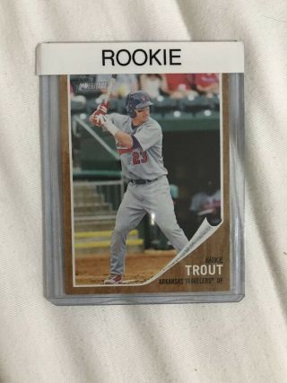 Mike Trout 2011 Topps Heritage Rc Rookie Angels Sp
