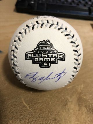 Edgar Martinez Autographed 2003 All Star Game Baseball Mariners Gai Gp53571 Hof