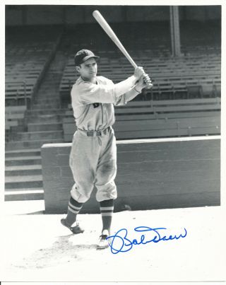 Bobby Doerr Autograph 8x10 Photo Boston Reds 1946 W.  S 223 Hr 9 A.  S Games