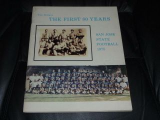 1975 San Jose State College Football Media Guide Ex Plus Box 37