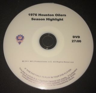 1976 Houston Oilers Highlights Dvd Nfl Films