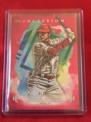 Shohei Ohtani 2019 Topps Inception Magenta 81/99 Ships Within 24 Hours