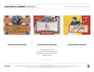 San Diego Padres 2019 Panini Leather and Lumber Baseball 1/2 Case 5x Break 4