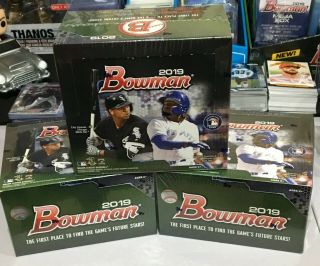 TAMPA BAY RAYS 2019 BOWMAN BASEBALL 3 BOX RETAIL BREAK MLB WANDER FRANCO ? 2