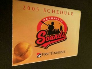 2005 Nashville Sounds Baseball Pocket Schedule Select Hotel Version Brewers Aff