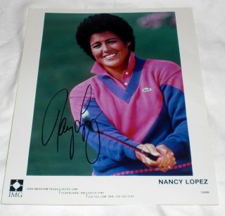 Nancy Lopez Lpga Golfer Signed Photograph Golf Pro Autographed Picture