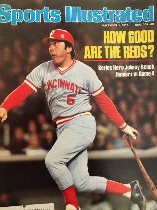 Sports Illustrated November 1,  1976 - Johnny Bench