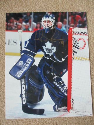 Felix Potvin Toronto Maple Leafs Autographed 8x10 Photo 3