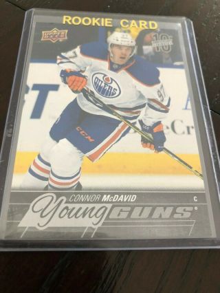 Connor Mcdavid 2018 Ud National Hockey Card Day 10th Anniversary Young Guns Nmt