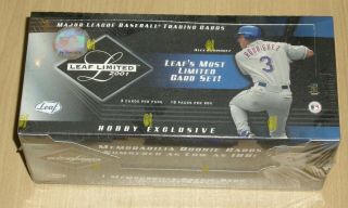2001 01 Leaf Limited Factory Baseball Hobby Box Ichiro
