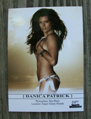 Nascar Indy Topless Danica Patrick 2008 Sports Illustrated Swimsuit Trading Card 3