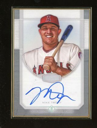 2017 Topps Transcendent Framed Mike Trout Signed Auto 7/15 Angels