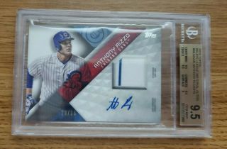 2018 Topps Major League Material Auto Relic Anthony Rizzo 10/15 Bgs 9.  5 Auto 10